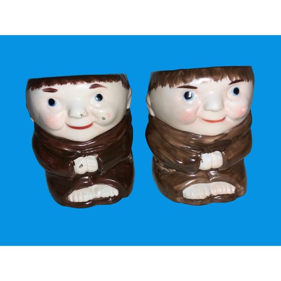 Emson FRIAR MONK Egg Cups Holders -2.75 inches tall - Picture 1 of 12